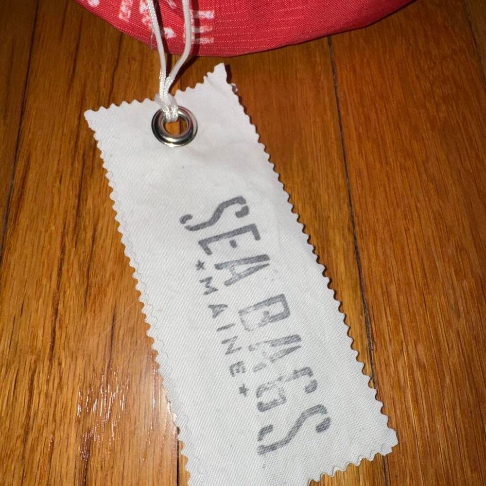 Sea Bags of Maine x Life is Good Red Beverage Bucket Bag Made in USA - Picture 7 of 8